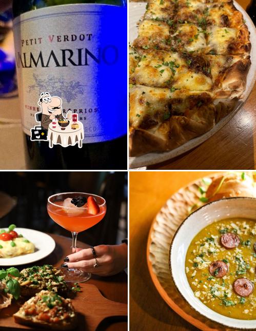 Comida em Bodega Pizza Entre Vinhos