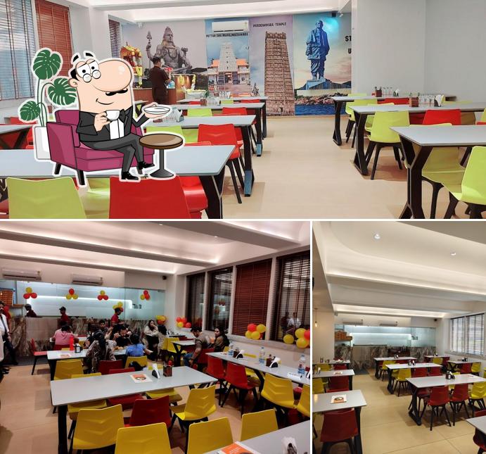 The interior of Shree Laksshmi Restaurant - The South Indian Cafe