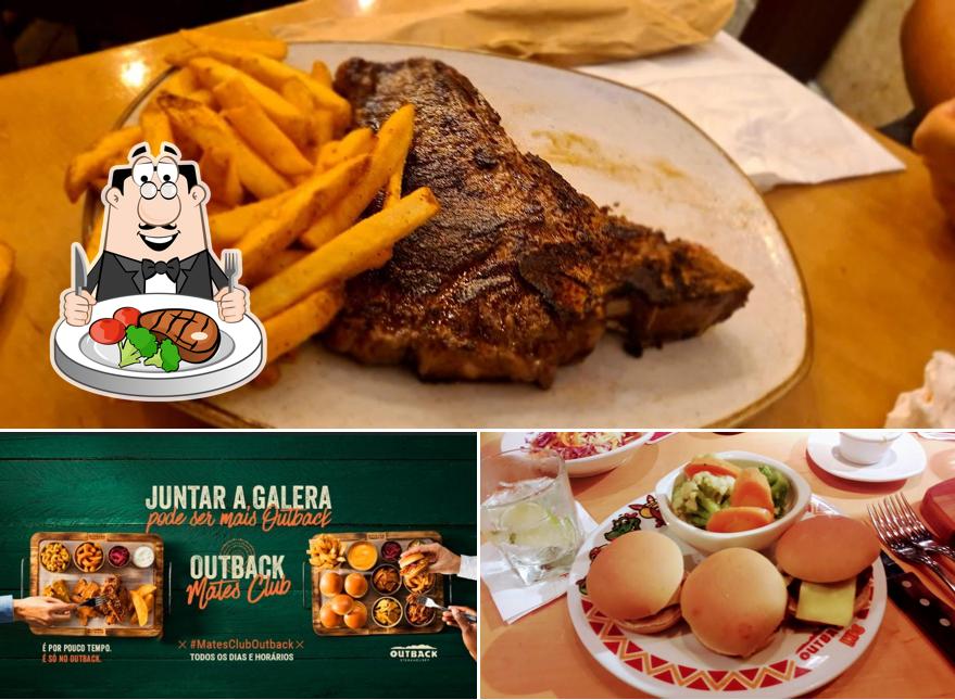 Bife em Restaurante Outback Steakhouse