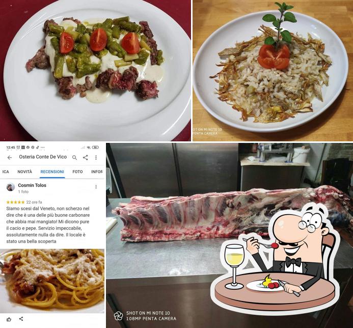 Cibo al Osteria Conte De Vico