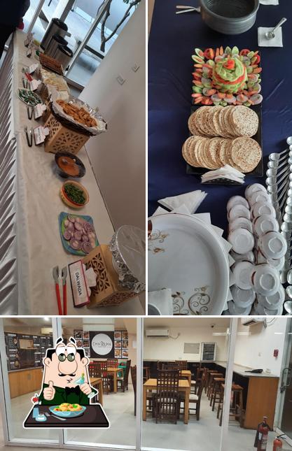The image of Charkha food court’s food and interior