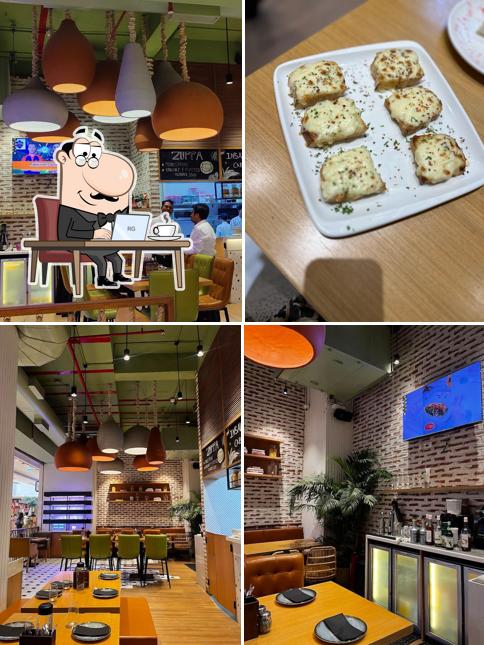 The interior of Caffè Allora