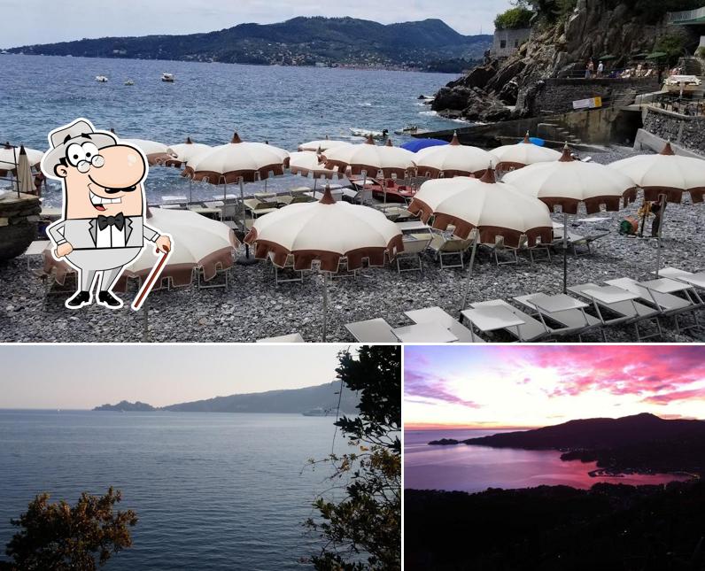 Goditi la vista dagli esterni di Marina di Bardi restaurant & beach club