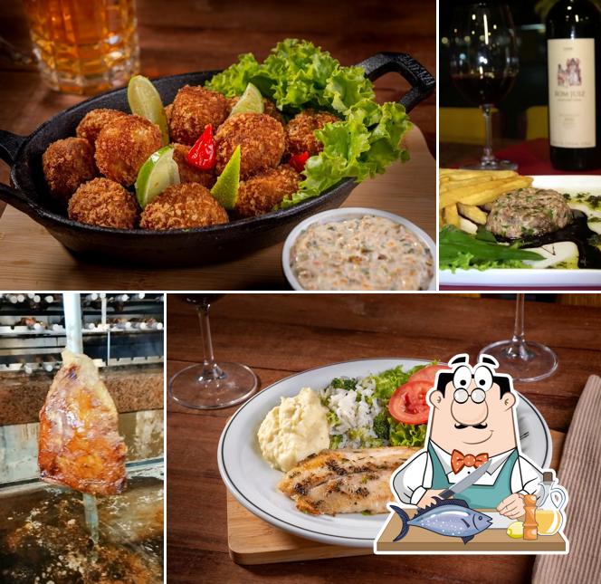 Salmão grelhado em Minas Brasil Restaurante