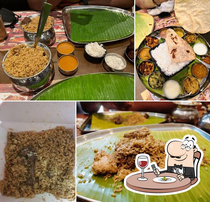 Food at Dindigul Thalappakatti Restaurant Besant Nagar