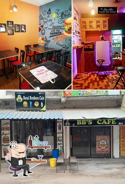 The interior of BB'S CAFE