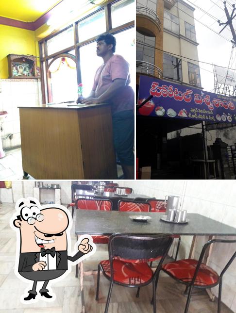 The interior of Hotel Viswa Shanti