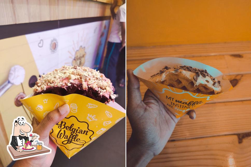 The Belgian Waffle Co. offers a selection of desserts