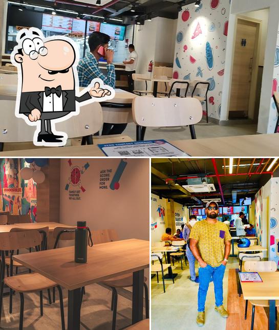 The interior of Domino's Pizza Hotel Sky View, Aurangabad