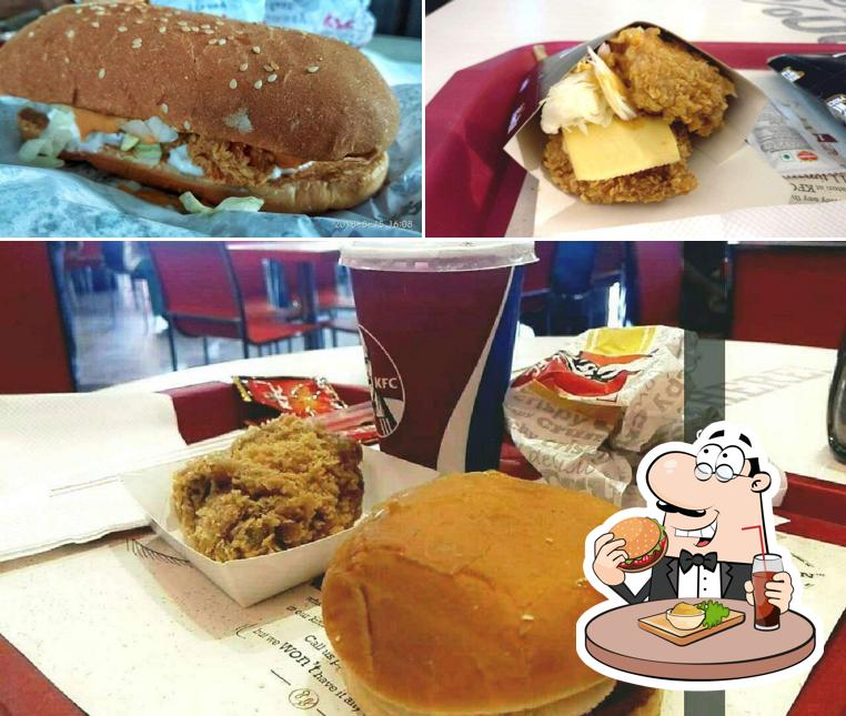 Order a burger at KFC