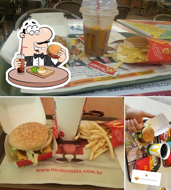 Experimente um hambúrguer no McDonald's