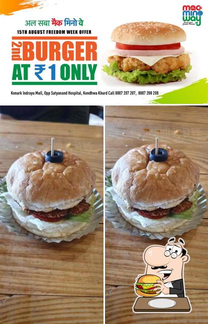 Get a burger at Al Saba Mac Mino Way