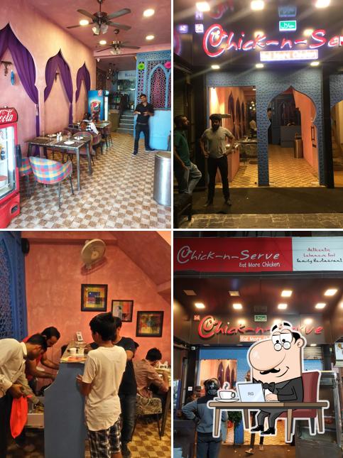 The interior of Chick-n-Serve Eat More Chicken