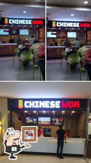 The interior of Chinese Wok