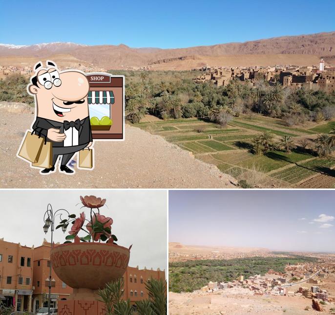 L'extérieur est une importante caractéristique de Dar Ait Bara chez Habitant