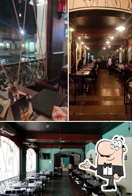 The interior of Portico bistro