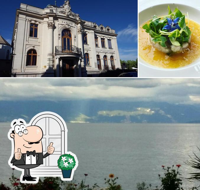 Guarda la immagine che mostra la esterno e cibo di Casino de Morges