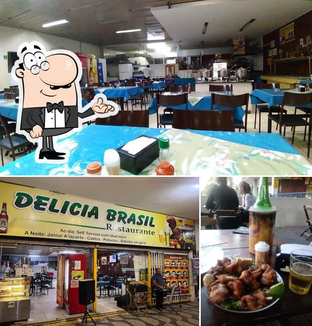 Veja imagens do interior do Delicia Brasil Restaurante