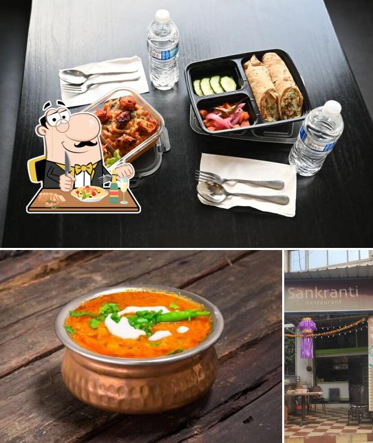 Sankranti Restaurant is distinguished by food and interior