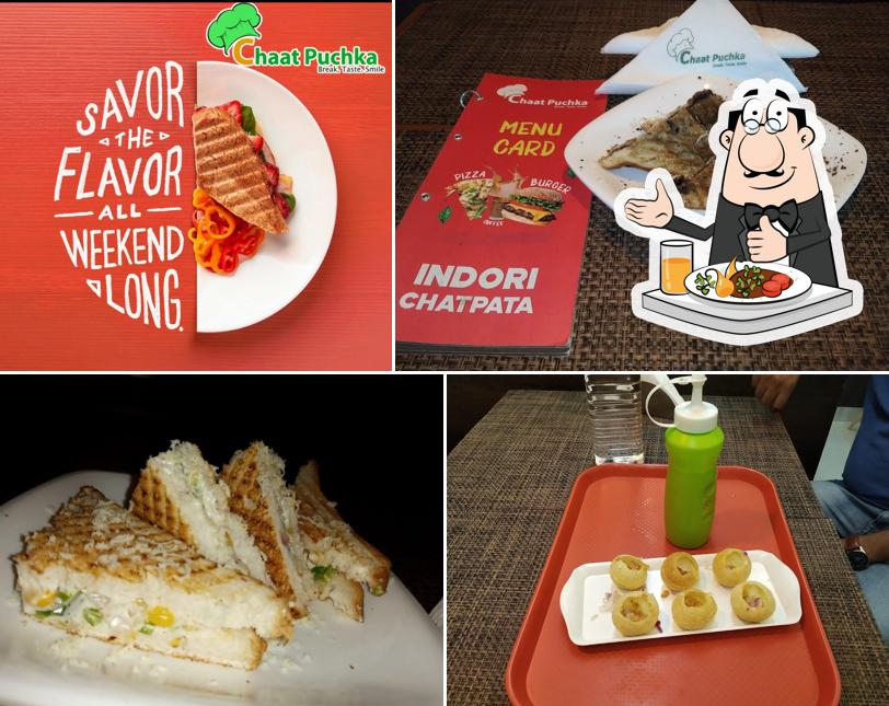 Food at Chaat Puchka