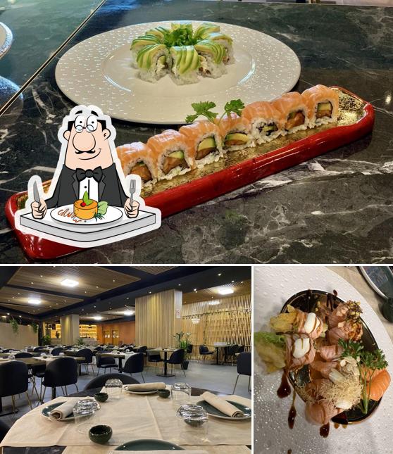 OYAMA SUSHI RESTAURANT si caratterizza per la cibo e interni