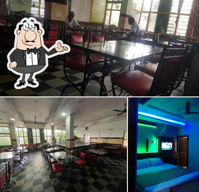 The interior of Sri Raghavendra Bhavan