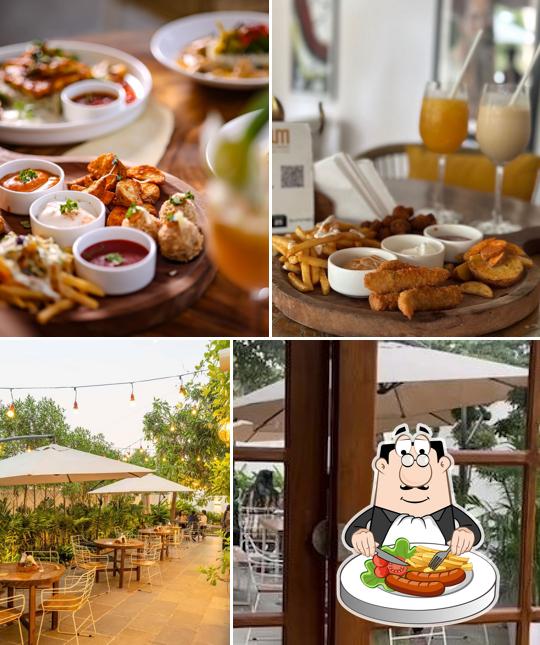 The picture of food and interior at White Mango Kitchen