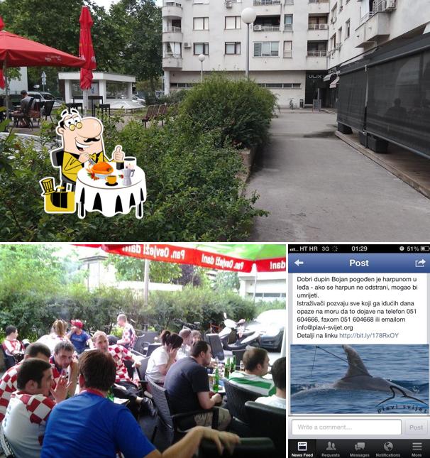 Questa è la foto che mostra la cibo e esterno di Pin Up