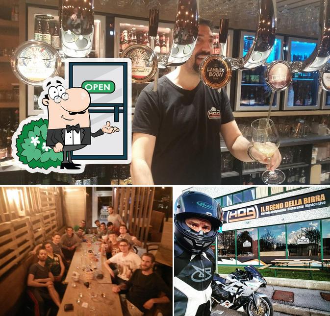 La foto di esterno e tavolo da pranzo da Hog Beer Ristopub