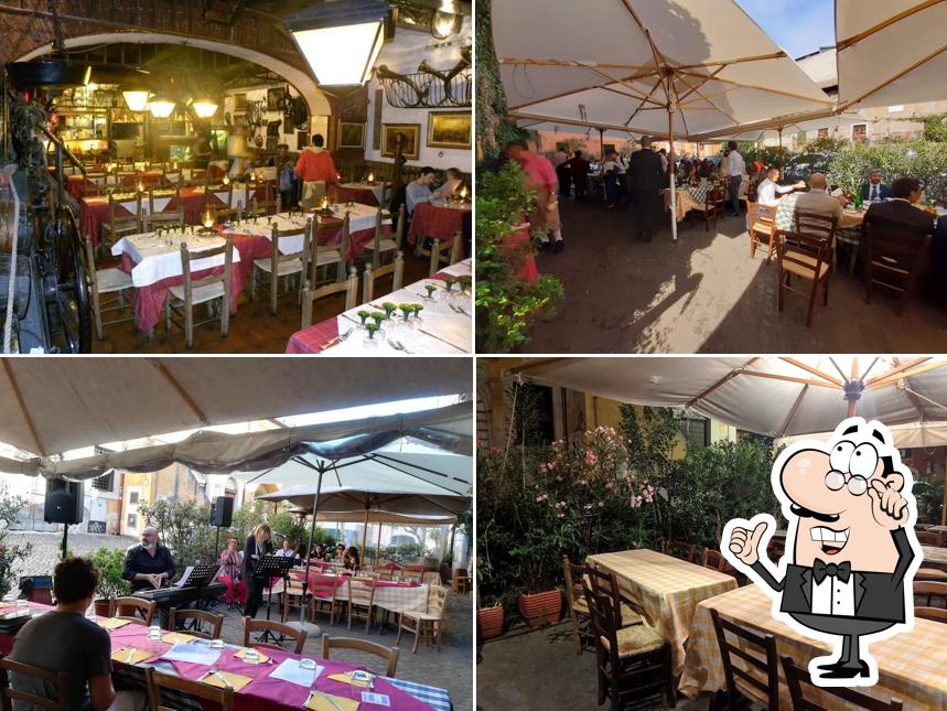 Dai un'occhiata agli interni di Da Meo Patacca