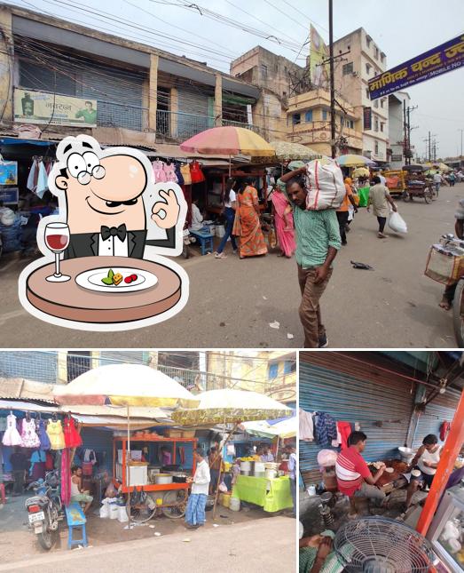 The picture of food and exterior at Tinkori Sah Mittai Dukan