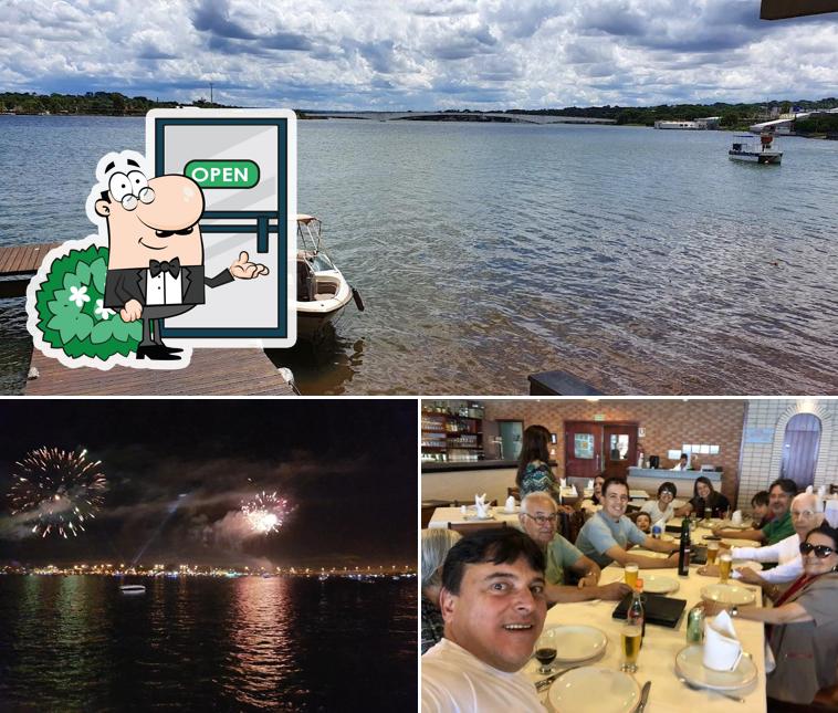 O Dom Francisco Restaurante ASBAC se destaca pelo exterior e mesa de jantar