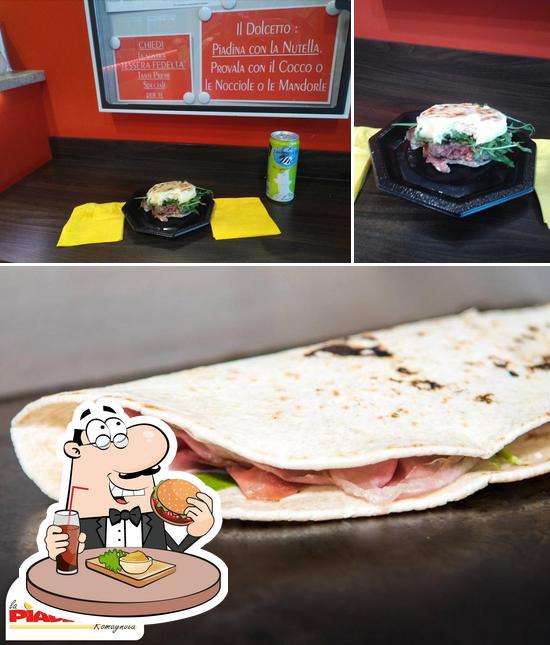 Prova un hamburger a La Piada di Stefano