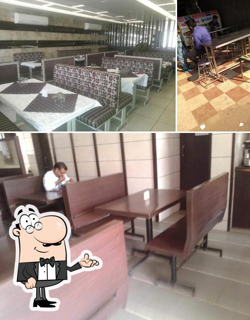 The interior of Sarvottam Restaurant