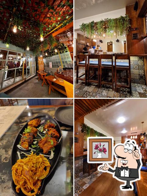 The interior of Y Cafe Ambernath