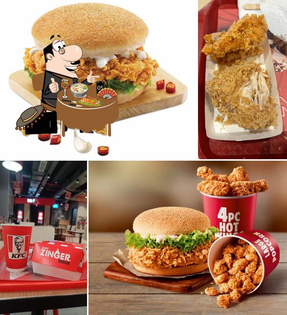 Pulled pork sandwich at KFC