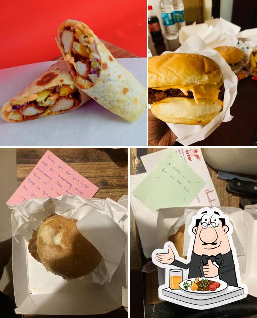 Food at What the burger!