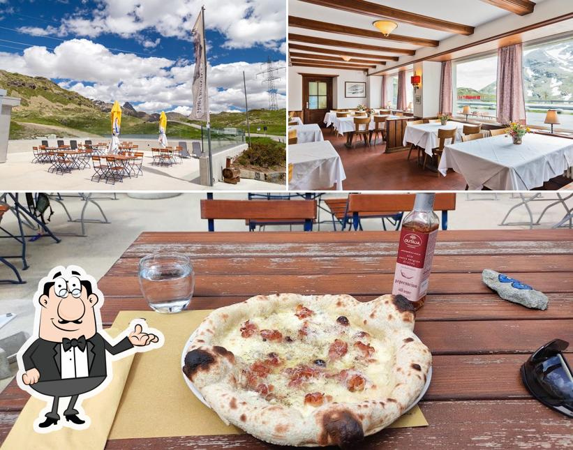 La interni e pizza del ristorante