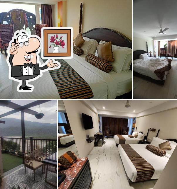 The interior of Hotel EllBee Ganga View