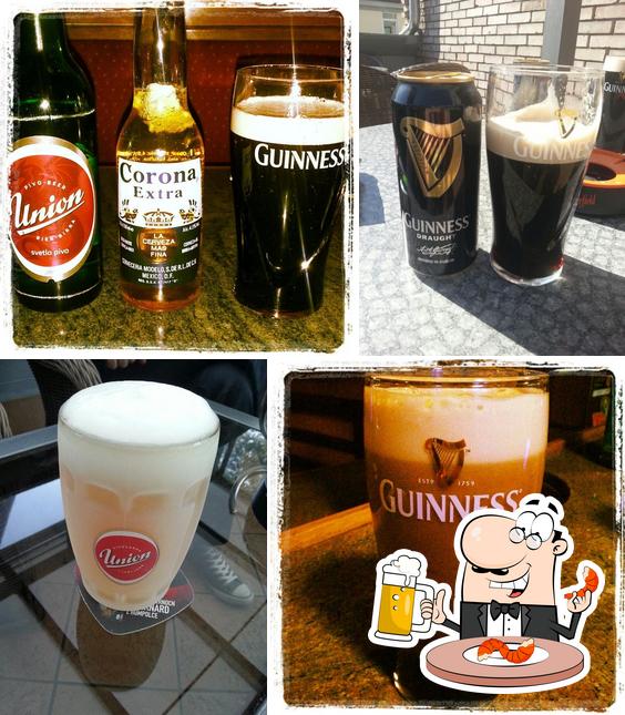 Puoi prenderti un rinfrescante bicchiere di birra chiara o scura