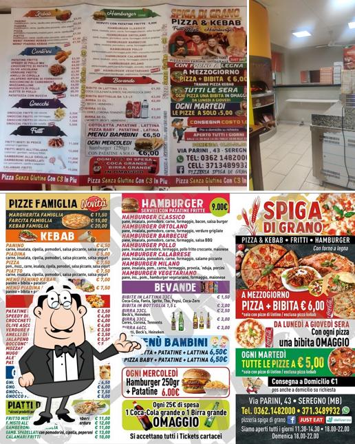 La foto di interni e cibo da Pizzeria Spiga di grano