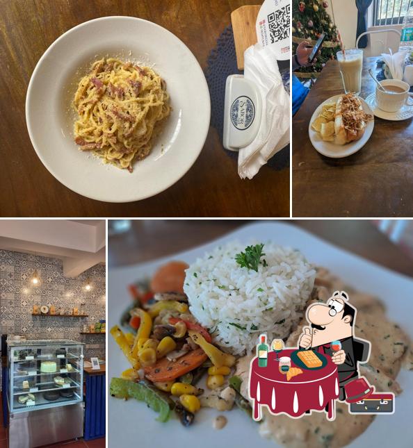 Waffles at Sabor Cafe