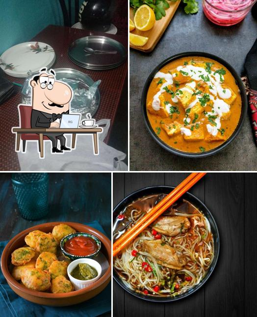 The interior of All in one Restaurant