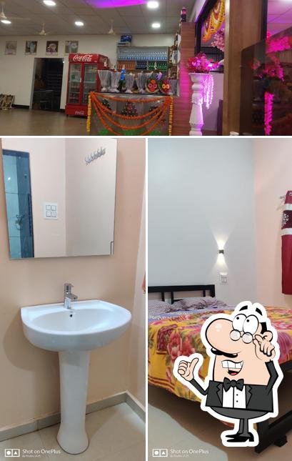 The interior of Hotel Panchakuti Udupi family Restaurant