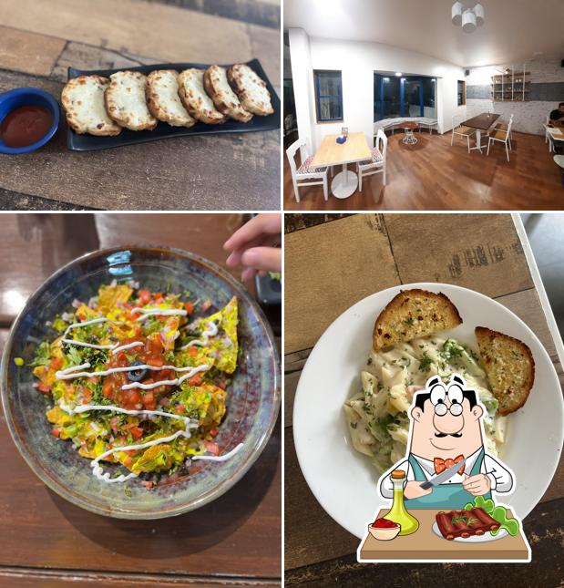 Order meat meals at The Divine Cafe