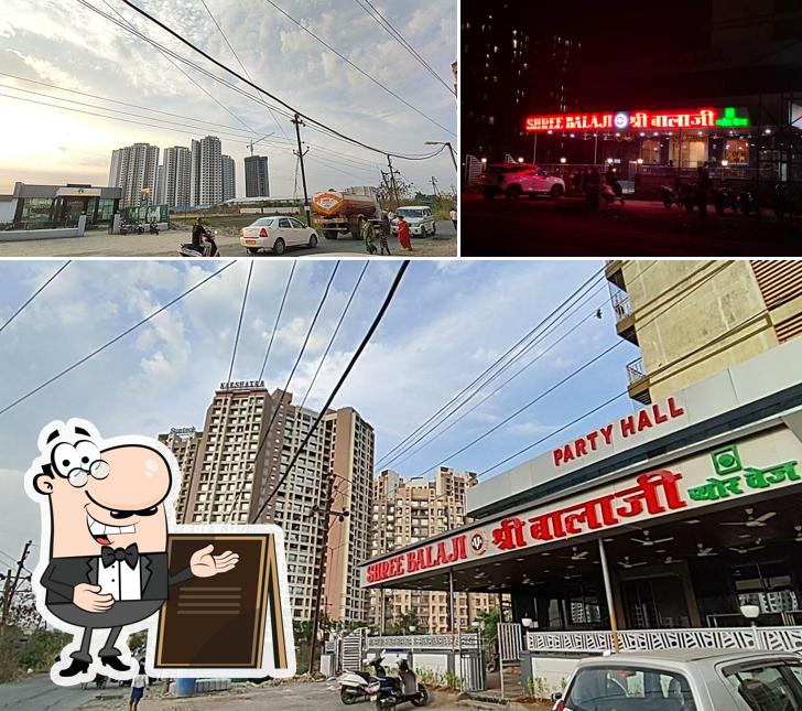 The exterior of Shree Balaji Pure Veg