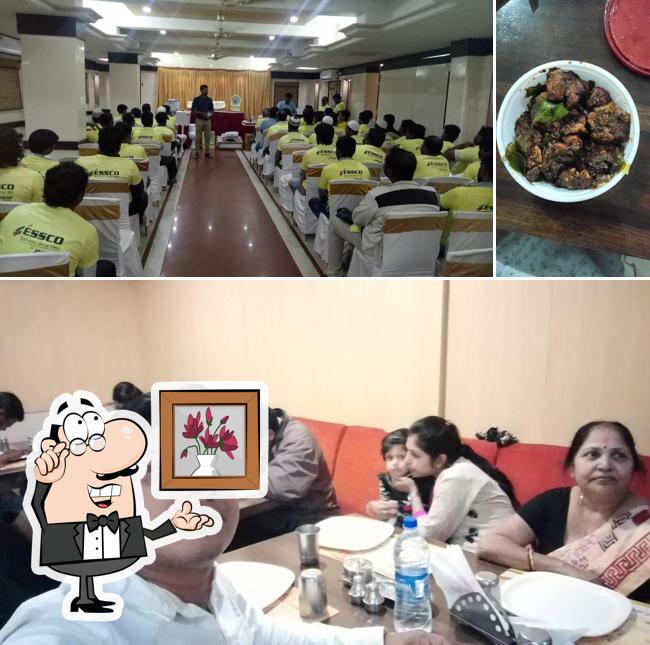 The interior of Nandhana Palace - Andhra Style Restaurant - Kammanahalli