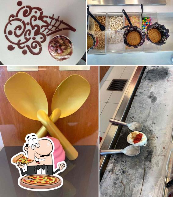Try out pizza at Cold Stone Creamery-Whitefield