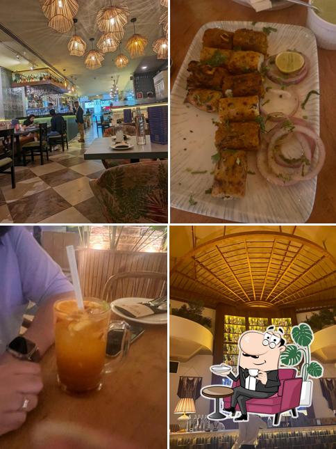 Take a seat at one of the tables at Gola Sizzler’s