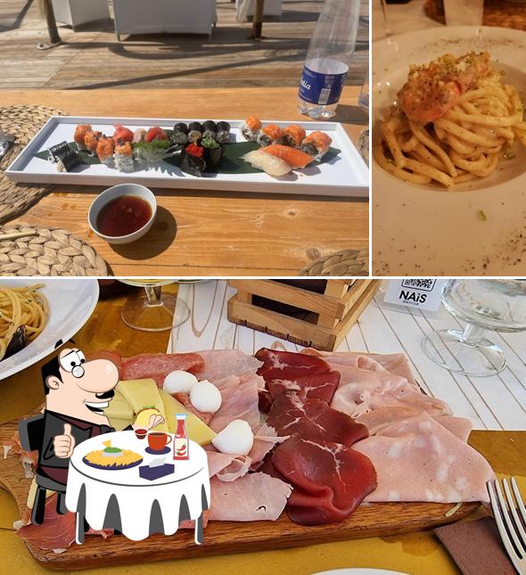 Piatto di formaggi al Naìs Beach Club